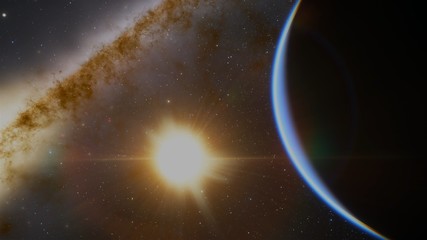 Extrasolar Kepler Planet Orbits Giant Star