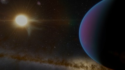 Extrasolar Kepler Planet Surface Purple Ultraviolet