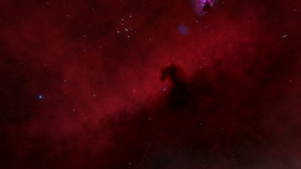 Horsehead Nebula Red Space Dust