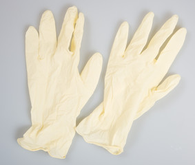 glove or latex glove on a background.