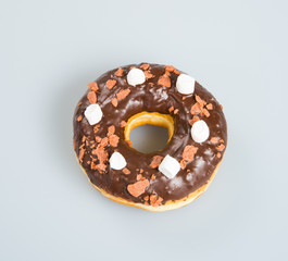donut or chocolate donut on a background.