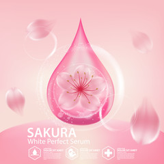 Sakura collagen solution Natural Skin Care Cosmetic.