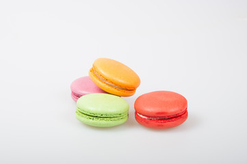 macarons or colorful macarons on a background.