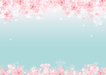 春 桜 背景 フレーム Wall Mural Wallpaper Murals Tada 春 桜 背景 フレーム Wall Mural Wallpaper Murals Tada