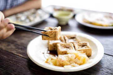 Taiwanese traditional food :Stinky tofu