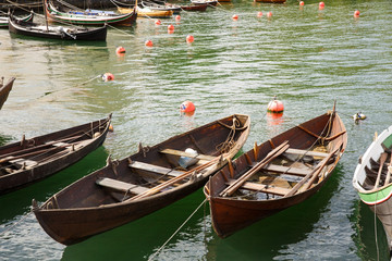 Obraz premium Boats in small harbor