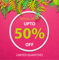 Fototapeta premium summer sale template banner