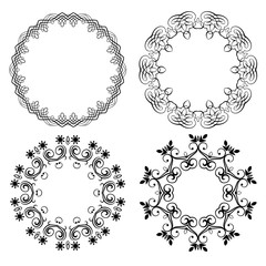 Round Vector Frames