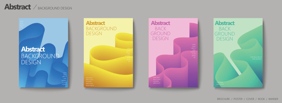 Fluid liquid style brochure