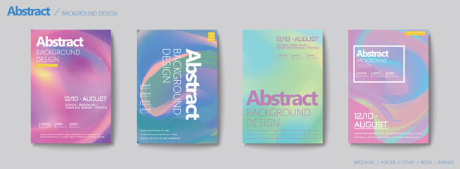 Fluid liquid style brochure