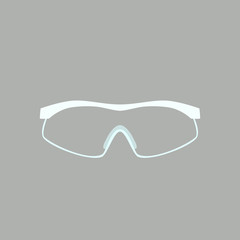 goggles medical  vector illustration flat style front