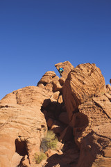 Fototapeta na wymiar Rock Climber 