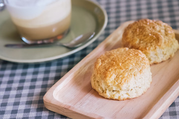 scone and coffee