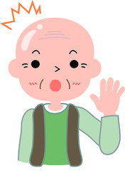 Bald grandpa surprised.eps