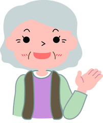 beautiful grandmother guide.eps