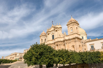 Fototapeta na wymiar Cathedral of San Nicolo - Noto Sicily Italy