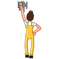 Cleaning service woman