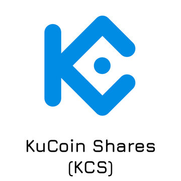 KuCoin Shares (KCS). Vector illustration crypto c
