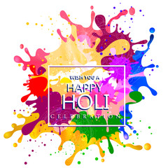 India Festival of Color Happy Holi background