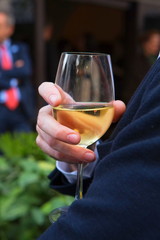 Wine in a hand