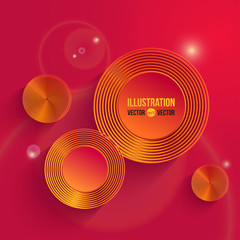 Infographic red vector design