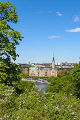 Fototapeta na wymiar old town tipycal view in Stockholm