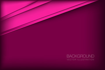 Fototapeta premium abstract vector background overlap paper layer on red dark space for text design illustration