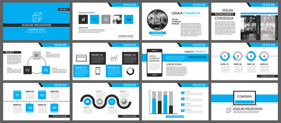 Blue and white element for slide infographic on background. Presentation template. Use for business annual report, flyer, corporate marketing, leaflet, advertising, brochure, modern style.