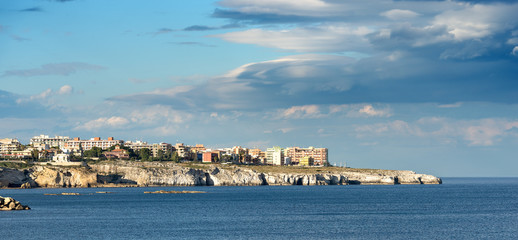 Fototapeta na wymiar Syracuse from the Ortygia Island - Sicily Italy