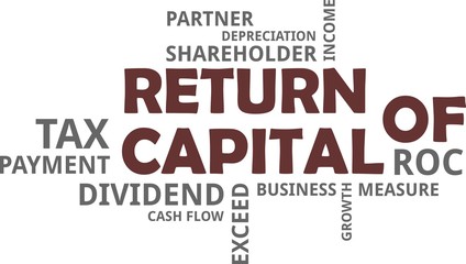word cloud - return of capital