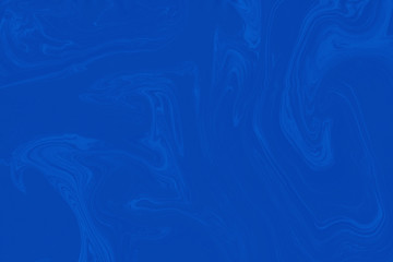 Suminagashi marble texture hand painted with blue ink. Digital paper 646 performed in traditional japanese suminagashi floating ink technique. Charming liquid abstract background.