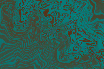 Suminagashi marble texture hand painted with teal ink. Digital paper 1585 performed in traditional japanese suminagashi floating ink technique. Optimal liquid abstract background.