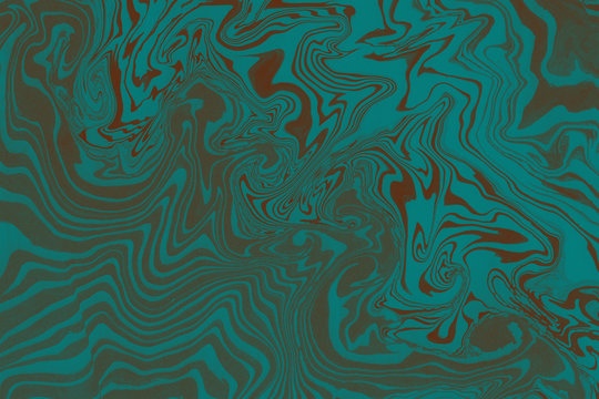 Suminagashi marble texture hand painted with teal ink. Digital paper 1585 performed in traditional japanese suminagashi floating ink technique. Optimal liquid abstract background.