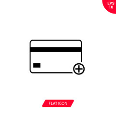 Card vector icon, payment symbol
