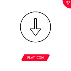 Install vector icon, download symbol