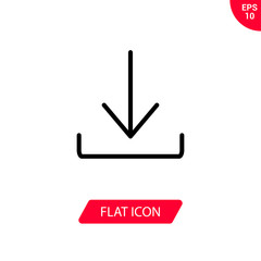 Install vector icon, download symbol