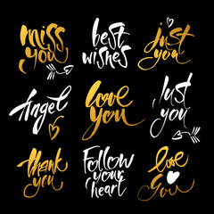 love lettering background