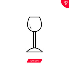 Wine glass vector icon