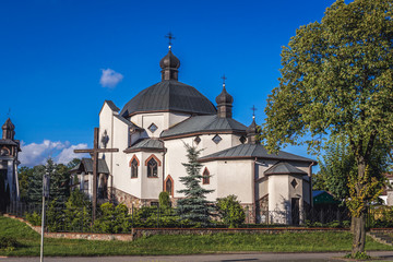 Fototapeta na wymiar Ukrainian Greek Catholic Church of Saint Basil in Ketrzyn, small city in Masuria region of northeastern Poland