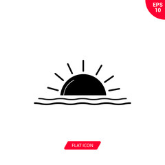 Sunset vector icon