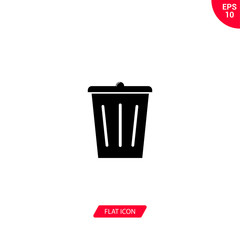 Trash vector icon