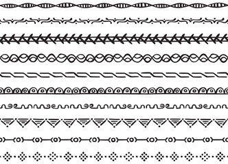 Illustrated seamless borders