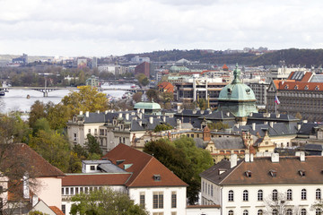 Fototapeta na wymiar Rooftops of Prague
