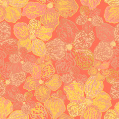 Vector colorful seamless floral pattern