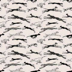 The wild cats are running