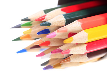 Color pencil, close-up shot