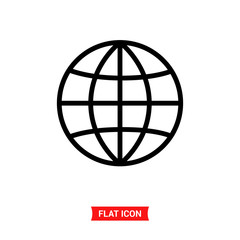 Globe vector icon