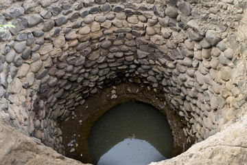 Fototapeta premium Deep empty water well in Djibouti, East Africa