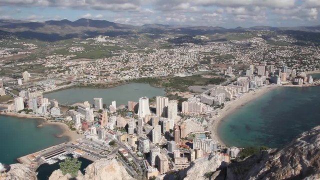 view from penon de ifach in Calpe Spain