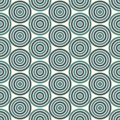 Seamless pattern with simple geometric forms. Repeated circles wallpaper. Abstract background with round vortexes